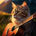 Guitar Music for Cats: Feline Grace in Melody