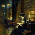 Ночью среди книжек
