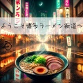 ようこそ博多ラーメン街道へ