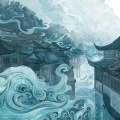 短脖长颈鹿 - 卷席筒