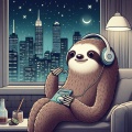 Sleepy Sloth - Watercolor