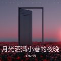 月光洒满小巷的夜晚