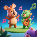 快乐虎儿歌 - 动物百科儿歌《脆皮大头蛙》启蒙科普儿童歌曲