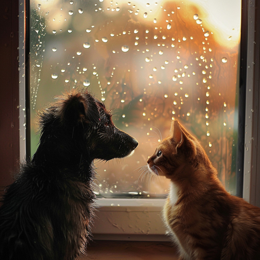 Relajaci N De Las Mascotas En Un Suave Trueno Sonidos De Tormentas