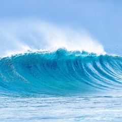 海的声音,波浪声,自然声带 - 海浪(可循环播放):平静的海浪