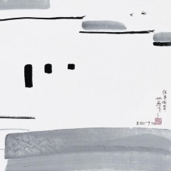 《双燕》的延伸,为管弦乐队而作的《忆江南》同样来自于吴冠中的同名
