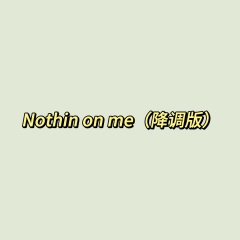 Nothin on me (降调版)