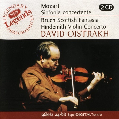 Mozart: Sinfonia concertant / Bruch: Scottish Fantasia / Hindemith: Violin Concerto