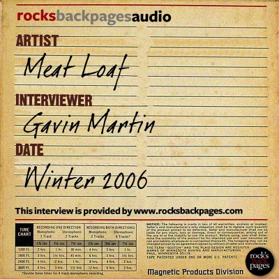 Meat Loaf Interviewed by Gavin Martin