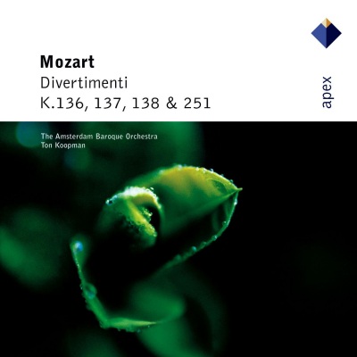 Mozart : Divertimenti K136, K137, K138 & K251 (-  Apex)