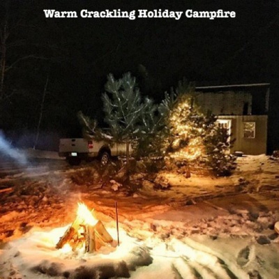 Warm Crackling Holiday Campfire