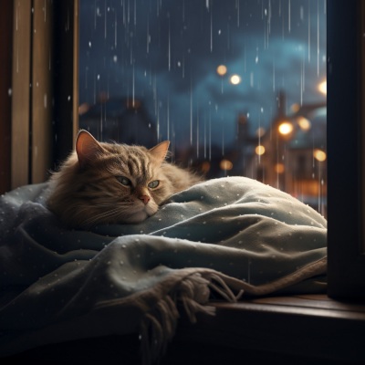 Música Y Lluvia Para Gatitos Contentos: Melodías Y Ronronones Suaves