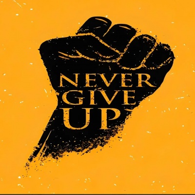 Never give up