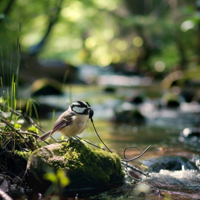 Echoing Waters: Binaural Birds in Nature’s Creek - 78 72 Hz