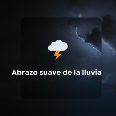 Abrazo suave de la lluvia