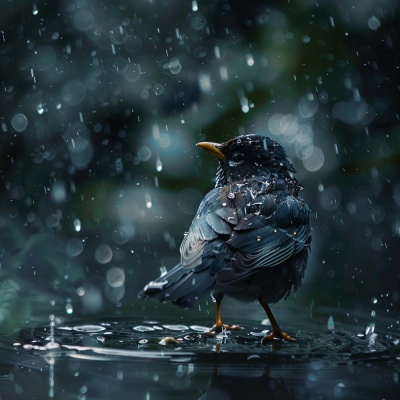 Binaural Meditation in Nature: Birds Rain and Serenity