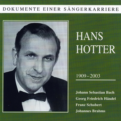 Dokumente einer Sängerkarriere - Hans Hotter