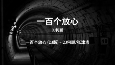 张津涤、何鹏 - 一百个放心 (DJ何鹏版)