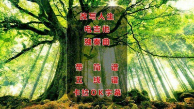 贾爽 - 改写人声电吉他独奏曲带简谱五线谱