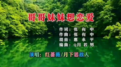 张有中 - 红蔷薇，月下思故人《哥哥妹妹想恋爱》对唱版