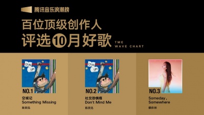 腾讯音乐浪潮榜、陈奕迅、蔡依林、王心凌、赵雷、单依纯、Eric周兴哲、潘玮柏 - 腾讯音乐浪潮榜2023年10月榜