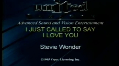 Stevie Wonder - I JUST CALLED TO SAY I LOVE YOU