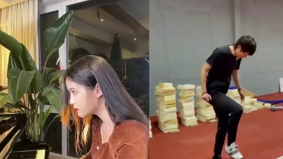 走心小迷妹 - 和 @张国伟_国家伟大 一起 #合拍 这卡点打几分？😂#钢琴#土耳其进行曲 #卡点