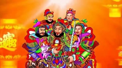 代雷 - 大年初五，接财神，五路财神接回家，行大运，福到运到财气到
