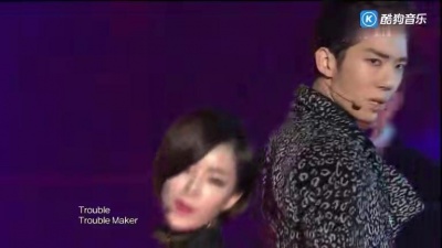 亚当夫妇 - Trouble Maker MBC歌谣大祭典现场版 11/12/31