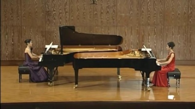 金枪大叔 - 莫札特雙鋼琴奏鳴曲 KV 448, 第二樂章 Mozart KV448, 2. Satz