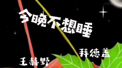 豆豆果 - 王赫野、拜德盖Viigho《今晚不想睡》饭制