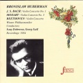 Bronislaw Huberman、Issay Dobroven、Wiener Philharmoniker - Mozart: Concerto for Violin and Strings No. 1 in A Minor, BWV 1041: I. Allegro moderato