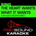 ProSound Karaoke Band - The Heart Wants What It Wants