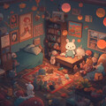 Bedtime Baby Lullaby - Playful Paws in Whisker Wonderland