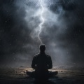 Terrícola、Tormenta de relámpagos truenos y lluvia、Kundalini - Elevar La Serenidad De La Meditación