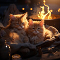Paisaje sonoro granular、Momentos etéreos、Mascotas - Canciones De Cuna Para Abrazos De Mascotas Junto Al Fuego