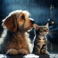 Grabaciones de la naturaleza LBE、Tormentas eléctricas、Mascotas dormidas - Bienestar Musical Para Amigos Con Bigotes