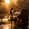 Sonidos Tranquilos de lluvia、El piano gótico、ParaRelajarse - Melodía Nocturna Relajante De Las Aguas