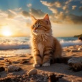 Colectivo Binaural、Relajacion Sonidos Del Mar y Oceano、Gato tranquilo - Puerto Binaural Y Gatos Oceánicos