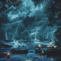 Rainforest Spa Relaxing、Thunder and Rain Storm、Slow World - Thunder Serenity Waves