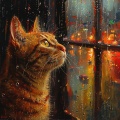 Estudio de música para gatos、Olvidara、Inkognitone - Gatos De La Lluvia Serena