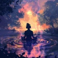 Zen Meditation Garden、Rivulet、Binaural Landscapes - Streamside Serene Sound