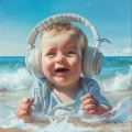 Moonlight Baby Sleep Lullabies、Waves Hard、Young Grove - Ocean's Playful Tune