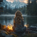 Relajantes Meditacion Canciones Divinas、Canciones de la naturaleza Música de la naturaleza、Reiki y Tai Chi Armonía - Tranquila Chimenea Para La Calma Meditativa