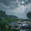 Chakra Meditación Universo、Meditación de lluvia、Conducto Divino - Lluvia Calmante Para Pensamientos Enfocados