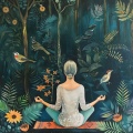 Mantra para Meditar、Meditaciones Espirituales、Tiempo Theta - Calma Nocturna De Pájaros Binaurales