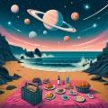 Relaxation Jazz Dinner Universe - Celestial Jazz Picnic