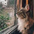 Gatos cascabeleo、Sonidos de lluvia tranquila、Lluvia mundo - Bigotes Mojados De Paz