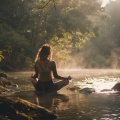 Musicoterapia Zen Relajante、Sonidos de lluvia y ruido blanco、Sonidos del Bosque - Melodía Serena Del Escape