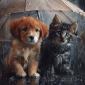 Ambiente Binaural、Musicoterapia con mascotas、Musicoterapia para el cuidado de mascotas mascotas tranquilas - Ambiente De Lluvia Para Aliviar El Estrés De Las Mascotas